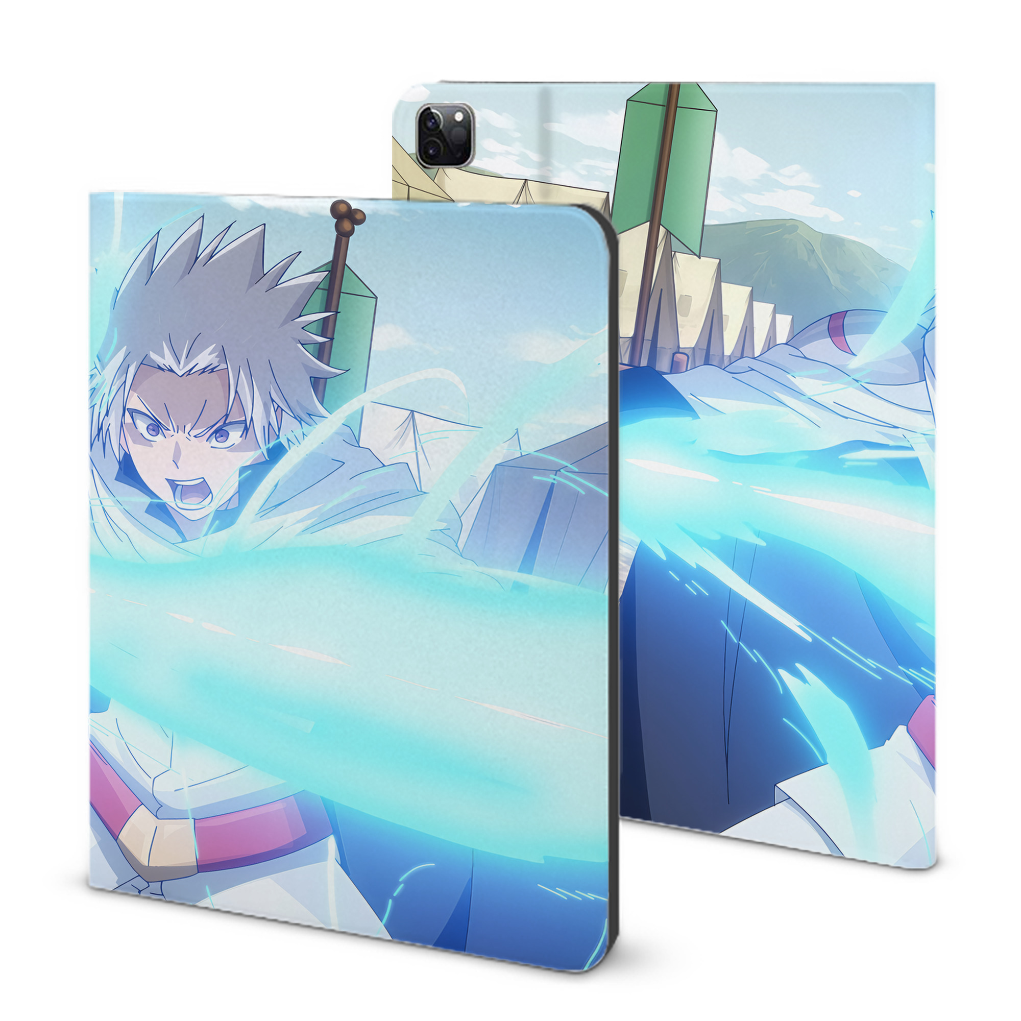 （画像用） 転スラ Regarding Reincarnated to Slime IPad ケース ブック型 PUレザー TPU 耐衝撃 軽量 薄型 ペン収納なし 全面保護 IPad 各モデル対応